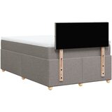  Krevet s oprugama i madracem smeđesivi 120 x 190 cm od tkanine | shoptok.hr