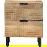 vidaXL Nočne omarice 2 kosa Rjava 40x33x46 cm Masivni les Mango | Shoptok.si