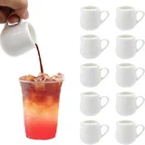 10x 50 ml porcelanast vrček za mleko