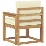  2 Komad Set vanjskih sofa Poliester Bijela i Krem | Shoptok.si