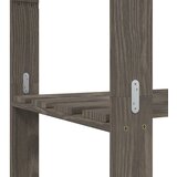  Stalak za pohranu 5 razina sivi 80x38x170 cm masivna borovina | shoptok.hr
