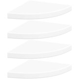 Plutajuće kutne police 4 kom bijele 35 x 35 x 3,8 cm MDF | Eponuda.com