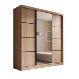 ADRK Drsna omara Keri s tremi vrati in ogledalom, 200 cm - SONOMA-RNA | Shoptok.si