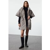Trendyol Mink Oversize Poncho Quilted Coat | Shoptok.si