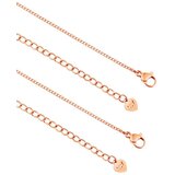 Vuch Ženska ogrlica Claribel Rose Gold, 43.5 cm Slike