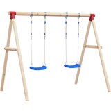 vidaXL Gugalnica z vrvmi 2 kosa modra 38x16 cm polieten cene