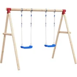 vidaXL Gugalnica z vrvmi 2 kosa modra 38x16 cm polieten