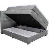 Boxxx BOXSPRING POSTELJA 120 cm x 200 cm , tekstil temno siva | Shoptok.si