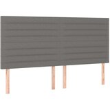  Uzglavlje 4 kom tamnosivi 100x5x78/88 cm od tkanine | shoptok.hr