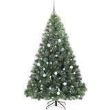 vidaXL Umjetno božićno drvce s stalakom Zelena 210 cm PE i PVC | shoptok.hr
