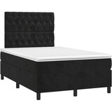 Box spring krevet s madracem crni 120 x 200 cm baršunasti | shoptok.hr