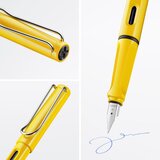 Nalivpero Lamy Safari Yellow (0.3) plavi ispis EF 018 T10 4000211 Slike