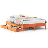  Okvir kreveta bez madraca voštano smeđi 135x190 cm od borovine | shoptok.hr