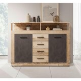 MID.YOU KOMODA, antracit, barve hrasta | Shoptok.si