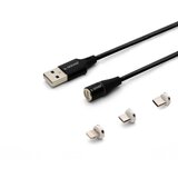 Savio CL-155 USB cable 2 m USB 2.0 USB C Micro USB A/Lightning Black Cijene
