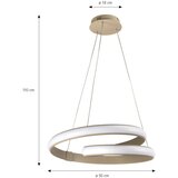 ONLI LED luster na sajli MATISSE LED/40W/230V bež | Eponuda.com
