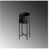 WALLXPERT Dekorativna saksija GED-026, 23x48 cm, O 20 cm,, Crna | Eponuda.ba