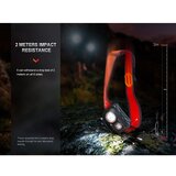 Fenix HL32RTRED - punjiva LED čelna lampa LED/USB IP66 800 lm 300 h crvena/narandžasta | Eponuda.com