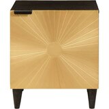 vidaXL Nočna omarica 2 pcs Črna in zlata 40 x 33.5 x 46 cm | Shoptok.si