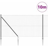 Euro ograda s špicama 10 x 1,2 m Čelik premazan PVC-om Siva | shoptok.hr