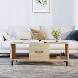 vidaXL Klubska mizica sonoma hrast 102x50x40 cm konstruiran les Cene