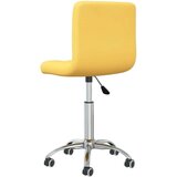 vidaXL Okretna blagovaonska stolica od tkanine boja senfa | shoptok.hr