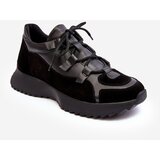 Kesi Women's leather sports shoes M01/2 Zazoo Black Cene