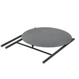 Zone Črna kovinska okrogla jedilna miza ø 70 cm Disc – | Shoptok.si