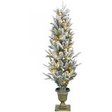 Mini božićno drvce 120 cm 100 LED lampica Topla bijela PVC i PE | shoptok.hr