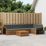  Set vanjskih sofa 6 kom. Prirodna i antracit | shoptok.hr