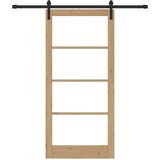  Klizna vrata ORKDAL Prirodna i crna 93 x 202 cm | shoptok.hr