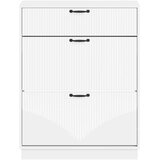  Ormar za cipele HOORN 78 x 24 x 100 cm Konstruirano drvo Bijela - Bijela | shoptok.hr