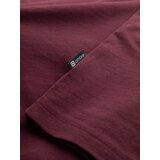 Ombre Men's Streetstyle cotton t-shirt with pocket print - maroon | Shoptok.si