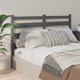  Uzglavlje za krevet sivo 166 x 4 x 100 cm od masivne borovine | shoptok.hr