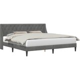  Krevetna konstrukcija Tamnosiva 193 x 203 cm Baršun | shoptok.hr