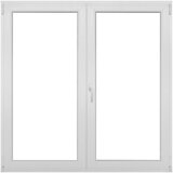 PVC prozor bez kvake, 6 komora, 3 stakla (Š x V: 120 x 120 cm, DIN desno, Bijele boje) | shoptok.hr