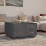  Stolić za kavu sivi 80 x 80 x 45 cm od masivne borovine Cijene