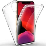 360° zaščitni ovitek za apple iphone xr (6.1") - prozorni