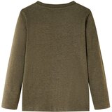 Dječja majica dugih rukava kaki prošarana 104 | shoptok.hr