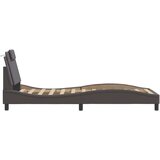  Posteljni okvir z vzglavjem siv 80x200 cm umetno usnje, (21081841) | Shoptok.si