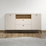 MID.YOU ŠIROKA KOMODA, barve hrasta, kašmir | Shoptok.si
