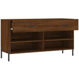  Klupa za cipele smeđa boja hrasta 102x35x55cm konstruirano drvo | shoptok.hr