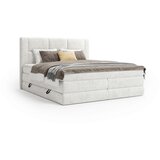 Esposa BOXSPRING POSTELJA 160 cm x 200 cm , tekstil krem barve, bela Cene