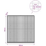  Gabion s žicom debljine 3,5 mm i mrežom 5x2,5 cm 200x30x200 cm | shoptok.hr