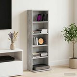 Cd ormar Betonska siva 33 x 23,5 x 97,5 cm Konstruirano drvo | shoptok.hr