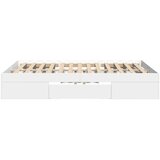  Okvir za krevet bijeli 135x190 cm konstruirano drvo | shoptok.hr