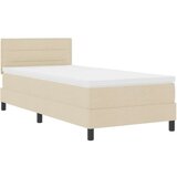  Krevet s oprugom s madracem bež 90 x 190 cm tkanina | shoptok.hr