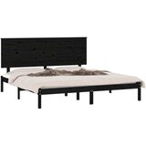  Za krevet od masivne borovine crni 200 x 200 cm | shoptok.hr