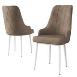 Hanah home set 4 stolice trex cappuccino white | ePonuda.com