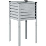 vidaXL Vrtna sadilica 45x45x88 cm od pocinčanog čelika | shoptok.hr